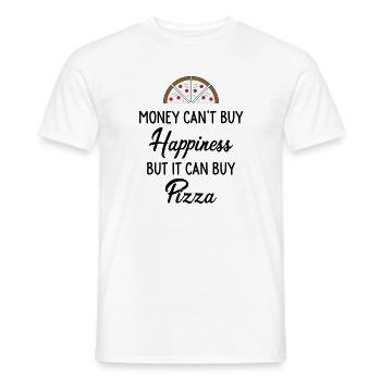 Pizza - Männer T-Shirt - Weiß - Vorne - AI Model Male 178 dark (178cm)