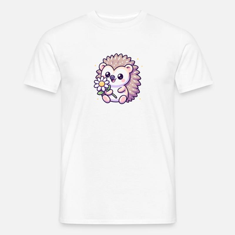 Igel Cindy - Männer T-Shirt - Weiß