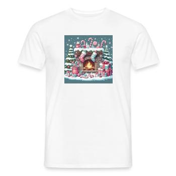 Weihnachts Design 5 - Männer T-Shirt - Weiß - Vorne - AI Model Male 178 dark (178cm)