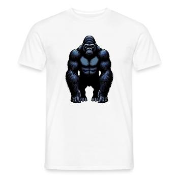 Gorilla - Men's T-Shirt - white - Front - AI Model Male 178 dark (178cm)