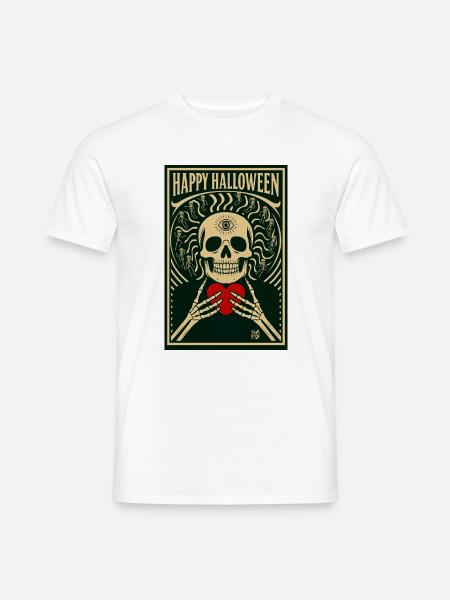 Crane_Mystique_et_Danse_Squelettique - Männer T-Shirt - Weiß