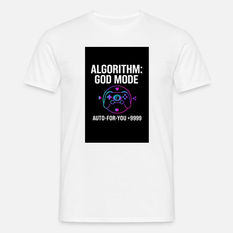 Algorithm God Mode - Men's T-Shirt - white