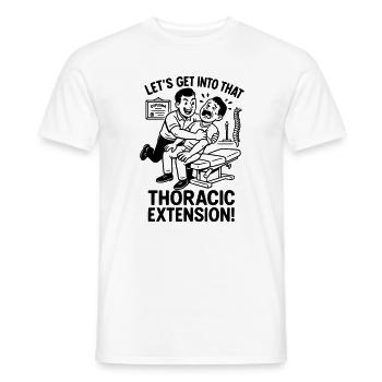 Chiropractor Physiotherapist Witzig - Men's T-Shirt - white - Front - AI Model Male 178 dark (178cm)