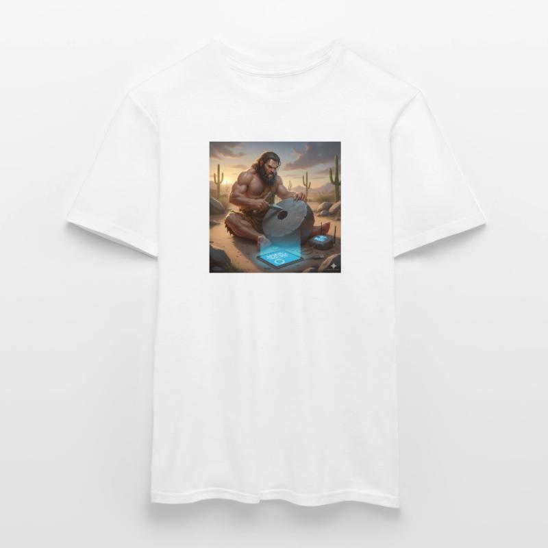 Caveman Tech Support - The First Tutorial Men’s T-shirt