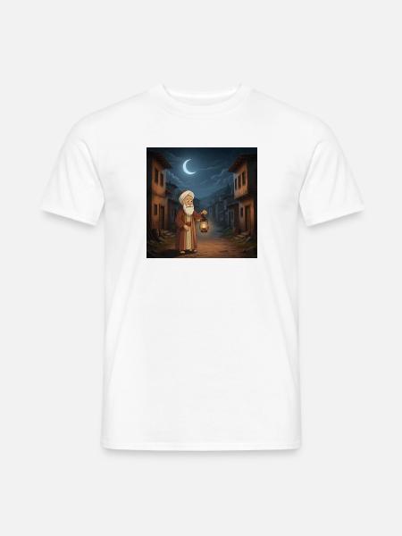Nasreddin Hodja & The Bird of Wisdom - Männer T-Shirt - Weiß