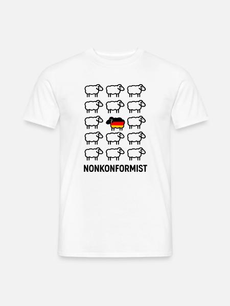 Germanisches Schwarzes Schaf: Der Rebell des Rebellen von Maverick - Männer T-Shirt - Weiß