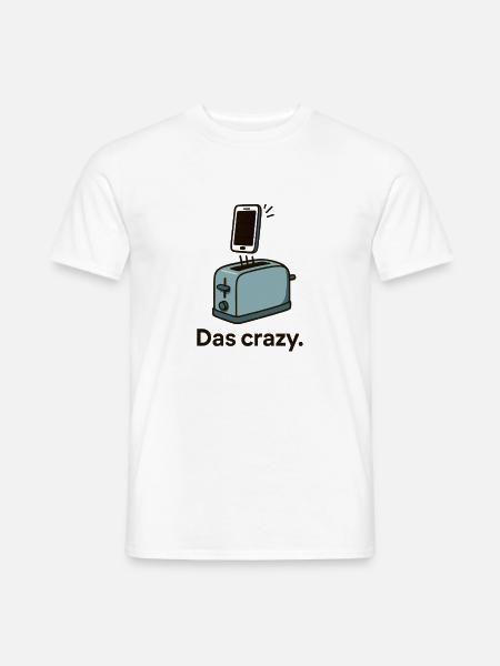 Telefon im Toaster – Frühstücksstörung - Männer T-Shirt - Weiß