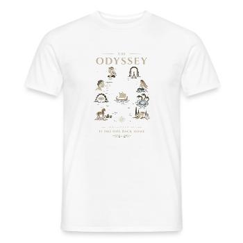 Odyssee Segel der Helden - Männer T-Shirt - Weiß - Vorne - AI Model Male 178 dark (178cm)