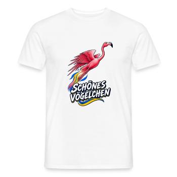 Schones Vogelchen Romantische Version - Männer T-Shirt - Weiß - Vorne - AI Model Male 178 dark (178cm)
