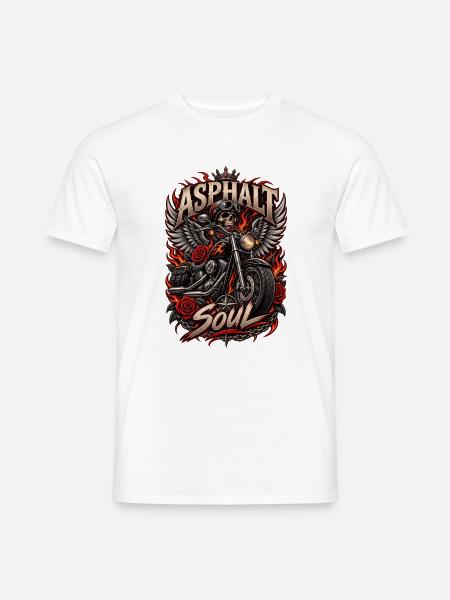 ASPHALT-SEELE - Männer T-Shirt - Weiß