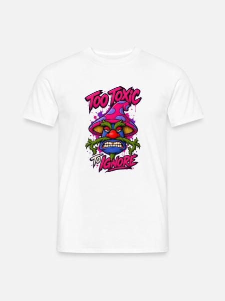 Zu toxisch, um Mushroom Tee zu ignorieren - Männer T-Shirt - Weiß