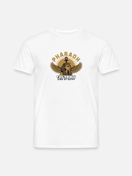 Pharaoh – King of Egypt - Männer T-Shirt - Weiß