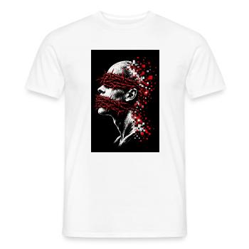 Kollektive Amnesie Schweigen T-Shirt - Männer T-Shirt - Weiß - Vorne - AI Model Male 178 dark (178cm)