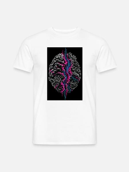 Das biologische Urprogramm - Männer T-Shirt - Weiß
