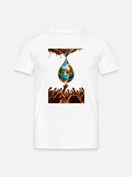"The last drop" - Männer T-Shirt - Weiß
