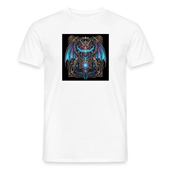 Mechanical Steampunk Dragon - Männer T-Shirt - Weiß - Vorne - AI Model Male 178 dark (178cm)