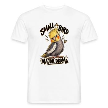 Lustiger Nymphensittich Spruch  - Männer T-Shirt - Weiß - Vorne - AI Model Male 178 dark (178cm)