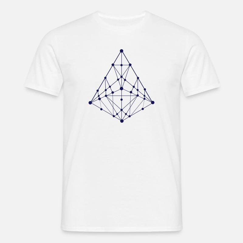 Blockchain, Ether - Männer T-Shirt - Weiß