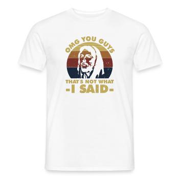Christliche Sprüche - Männer T-Shirt - Weiß - Vorne - AI Model Male 178 dark (178cm)