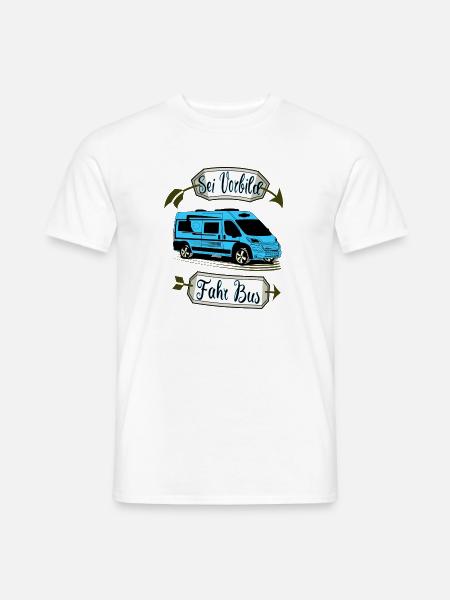 Kastenwagen Van Design 6m TK - Männer T-Shirt - Weiß