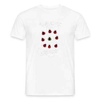 Lady bug - Ladybug Animal Beauty in Group - Men's T-Shirt - white - Front - AI Model Male 178 dark (178cm)