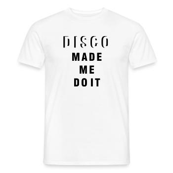 disco - Männer T-Shirt - Weiß - Vorne - AI Model Male 178 dark (178cm)