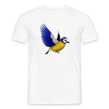 blaumeise,meise,vogel,tier - Männer T-Shirt - Weiß - Vorne - AI Model Male 178 dark (178cm)
