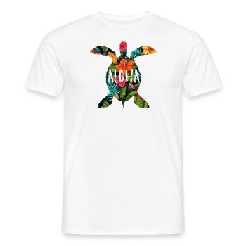 Hawaii Aloha Schildkröte Urlaub Geschenk Party - Männer T-Shirt - Weiß - Vorne - AI Model Male 178 dark (178cm)