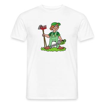 Gärtner - Männer T-Shirt - Weiß - Vorne - AI Model Male 178 dark (178cm)