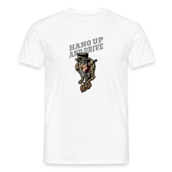 Steampunk Scooterman Hang Up, Drive Geschenkidee - Männer T-Shirt - Weiß - Vorne - AI Model Male 178 dark (178cm)