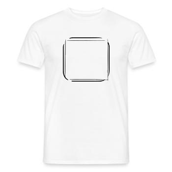 Cadre décoratif Cadre photo Modèle de cadre photo - T-shirt homme - blanc - Devant - AI Model Male 178 dark (178cm)