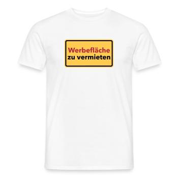 Werbung - Männer T-Shirt - Weiß - Vorne - AI Model Male 178 dark (178cm)