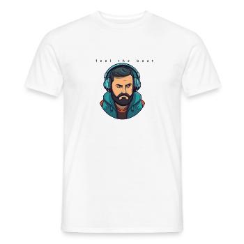 DJ Feel the Beat - Männer T-Shirt - Weiß - Vorne - AI Model Male 178 dark (178cm)