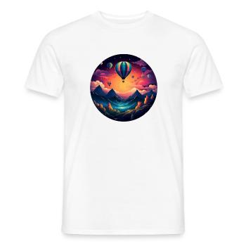 Des aventures rétro pleines de vie : votre R unique - T-shirt homme - blanc - Devant - AI Model Male 178 dark (178cm)