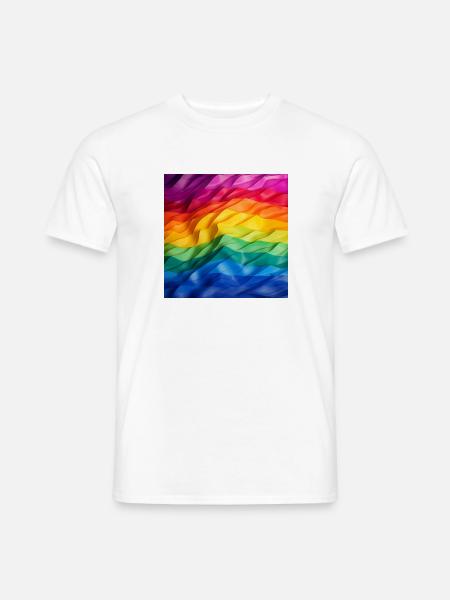 Pride Flag - Männer T-Shirt - Weiß