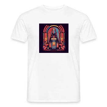 Vintage Jukebox - Männer T-Shirt - Weiß - Vorne - AI Model Male 178 dark (178cm)