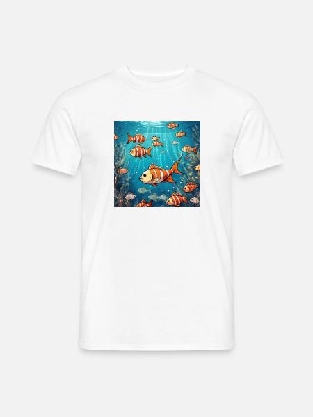 Fische - Männer T-Shirt - Weiß