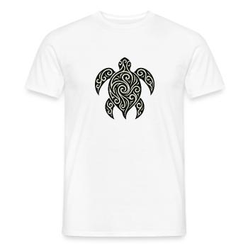 Mana Honu – Polynesian Turtle - Männer T-Shirt - Weiß - Vorne - AI Model Male 178 dark (178cm)