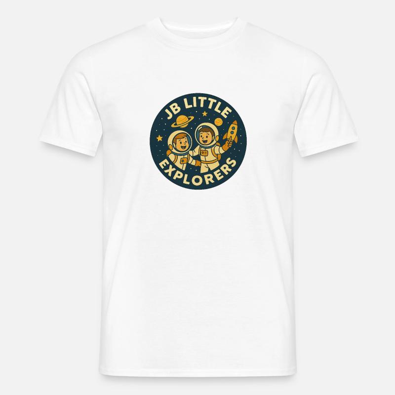 JB Little Space Explorers - Männer T-Shirt - Weiß