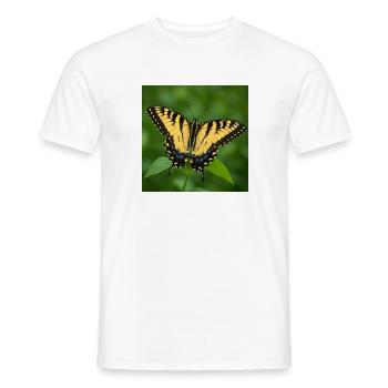 Östlicher Tiger Schwalbenschwanz - Männer T-Shirt - Weiß - Vorne - AI Model Male 178 dark (178cm)