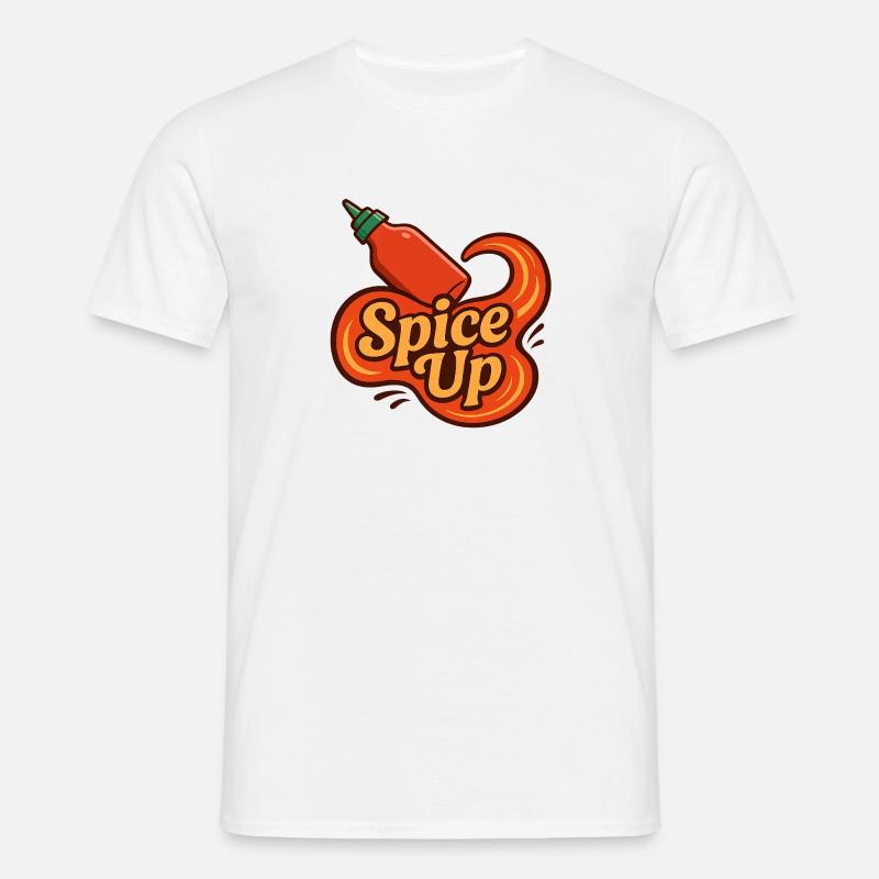 "Spice-up" Hot 🔥 Sauce - Men's T-Shirt - white