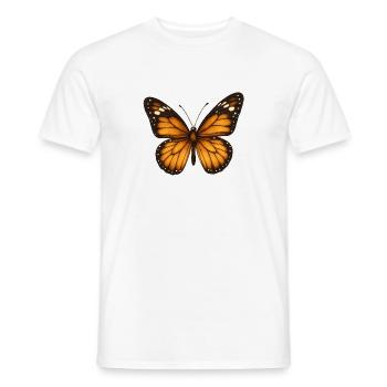 Monarchfalter – zart & majestätisch - Männer T-Shirt - Weiß - Vorne - AI Model Male 178 dark (178cm)