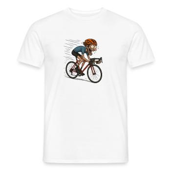 Radsport - Männer T-Shirt - Weiß - Vorne - AI Model Male 178 dark (178cm)