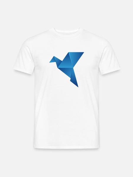 origami paper plane papier flugzeug13 - Männer T-Shirt - Weiß