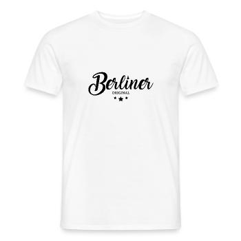 Berliner Original - Männer T-Shirt - Weiß - Vorne - AI Model Male 178 dark (178cm)
