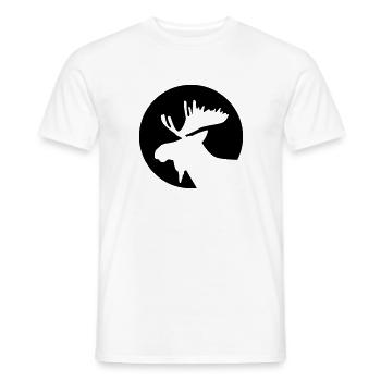 Moose - Men's T-Shirt - white - Front - AI Model Male 178 dark (178cm)