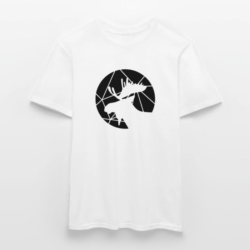 Moose grid pattern Men's T-Shirt