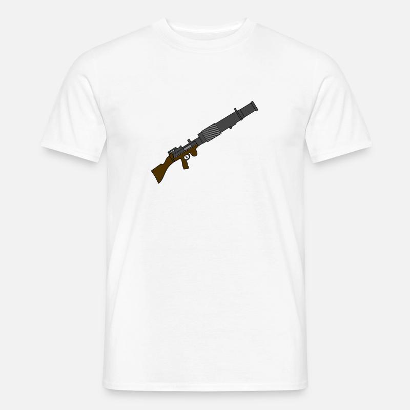 Langer Blaster - Männer T-Shirt - Weiß