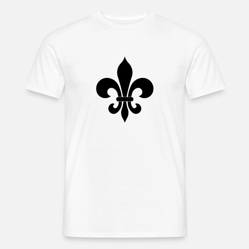 Fleur de Lis - Männer T-Shirt - Weiß