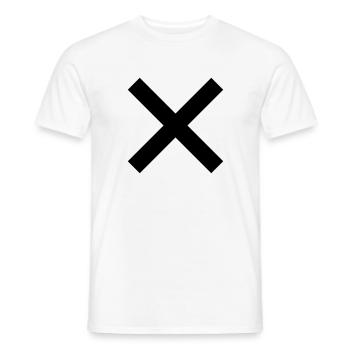 Kreuz - Männer T-Shirt - Weiß - Vorne - AI Model Male 178 dark (178cm)